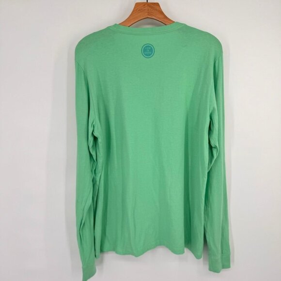 Life Is Good Womens Lake Life Long Sleeve Crusher Tee Green size large cotton - Picture 10 of 14